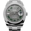 Superclone Rolex Datejust 41 mm Rhodium-Zifferblatt 126300 “Wimbledon” Oyster