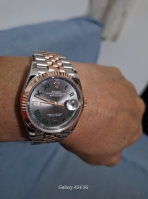 Superclone Rolex Datejust 41mm Rhodium Dial 126333 “Wimbledon” Flutted / Jubilee photo review