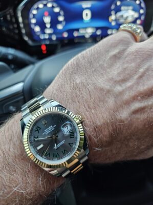 Superclone Rolex Datejust 41mm Rhodium Dial 126333 “Wimbledon” Flutted / Jubilee photo review