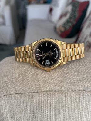 Rolex Day-Date 36mm Black Dial 18038 photo review