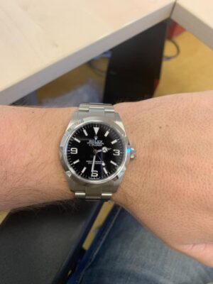 Superclone Rolex Explorer 40 mm Black Dial 128238 photo review