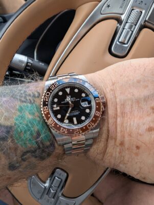 Superclone Rolex GMT-Master II 40mm Black Dial 126711CHNR Root Beer photo review