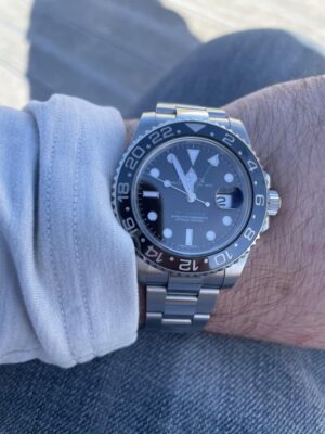 Superclone Rolex GMT-Master II 40mm Black Dial 116710 photo review