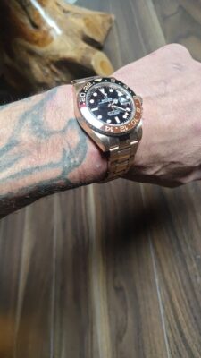 Superclone Rolex GMT-Master II 40mm Black Dial 126711CHNR Root Beer photo review