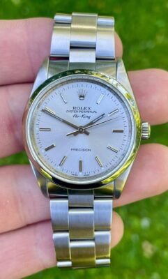 Rolex Air-King 34mm Silver Dial 14000M photo review