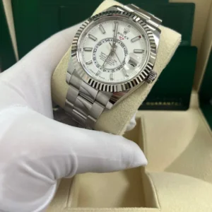 Superclone Rolex Sky-Dweller 42 mm Intense white Dial 336934