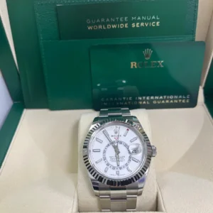 Superclone Rolex Sky-Dweller 42 mm Cadran blanc intense 336934