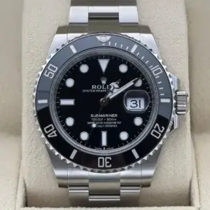 Superclone Rolex Submariner 41 mm schwarzes Zifferblatt 126610LN
