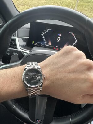 Superclone Rolex Datejust 41mm Rhodium Dial 126334 “Wimbledon” Flutted / Oyster photo review
