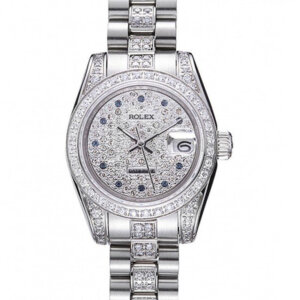 Superclone Rolex Datejust 26 mm silbernes Zifferblatt 622021