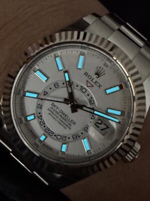 Superclone Rolex Sky-Dweller 42 mm Intense white Dial 336934 photo review
