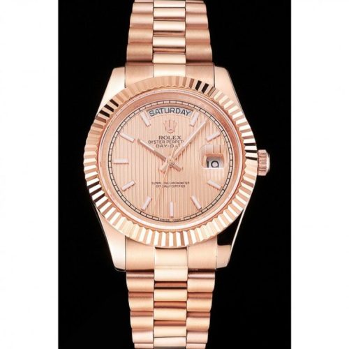 Superclone Rolex Day-Date 40mm Rose-Gold Dial REP016823 photo review