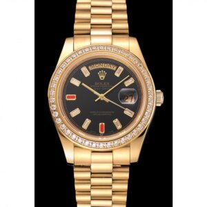 Superclone Rolex Day-Date 36mm Black Dial 1454101