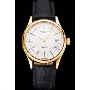 Superclone Rolex Cellini 38mm Weißes Zifferblatt REP016791