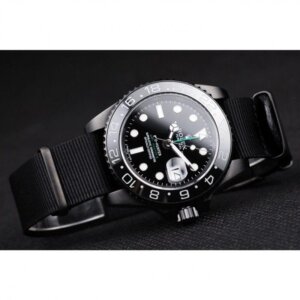 Superclone Rolex GMT-Master II 40 mm schwarzes Zifferblatt REP016827