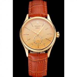 Superclone Rolex Cellini 38mm Gold Dial REP016789
