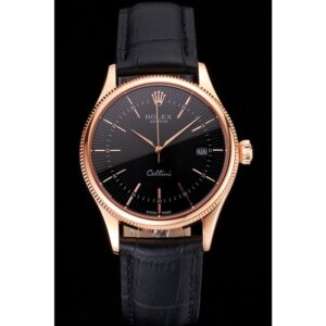 Superclone Rolex Cellini 38mm Black Dial REP016799