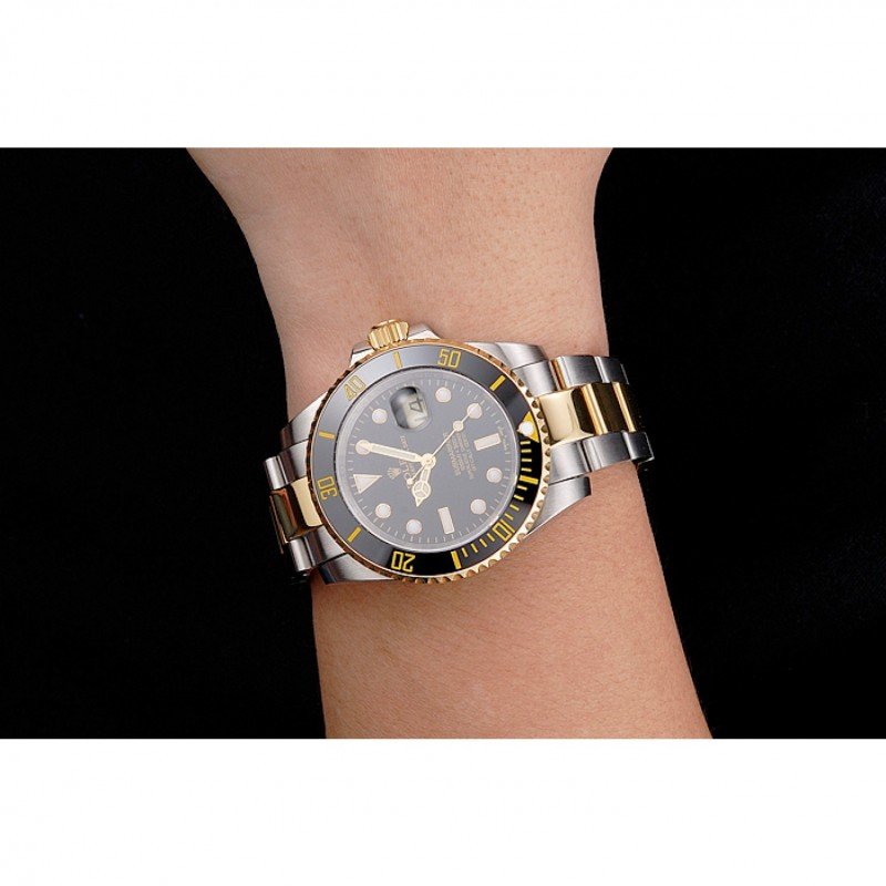 Superclone Rolex Submariner 41mm schwarzes Zifferblatt PR16233BG