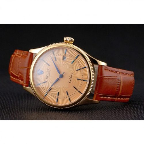 Superclone Rolex Cellini 38mm Gold Dial REP016797 photo review