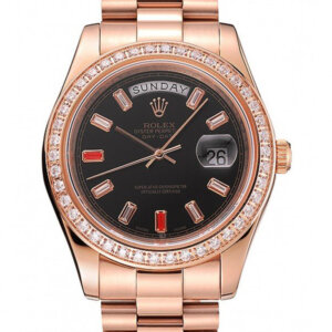 Superclone Rolex Day-Date 40mm Black Dial 1454102