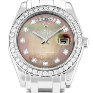 Replica Rolex Day-Date Mother of Pearl – Black Dial 18946 36 mm