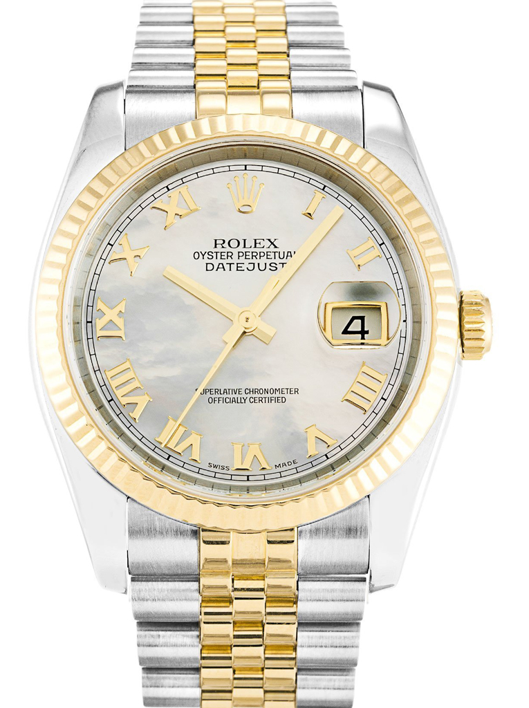 Replica Rolex Datejust Mother of Pearl – White Dial 116233 36 mm