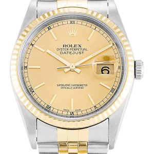 Replica Rolex Datejust Champagne Dial 16233 36 mm