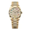 Superclone Rolex Day-Date Diamond-Paved Dial 128238-0051 36 mm