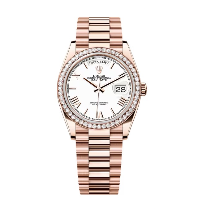 Superclone Rolex Day-Date White Dial 128345rbr-0070 36 mm