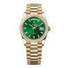Superclone Rolex Day-Date Bright Green Diamond Dial 128348rbr-0078 36 mm