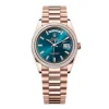 Superclone Rolex Day-Date Blue-Green Diamond Dial 128395tbr-0032 36 mm