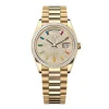 Superclone Rolex Day-Date Diamond-Paved Dial 128398tbr-0012 36 mm