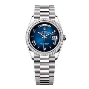 Superclone Rolex Day-Date Blue Ombré Dial 128399tbr-0021 36 mm