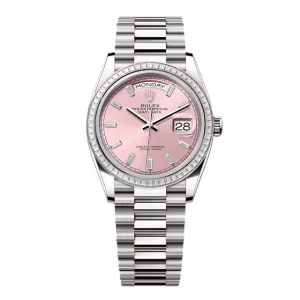 Superclone Rolex Day-Date Pink Diamond Dial 128399tbr-0029 36 mm