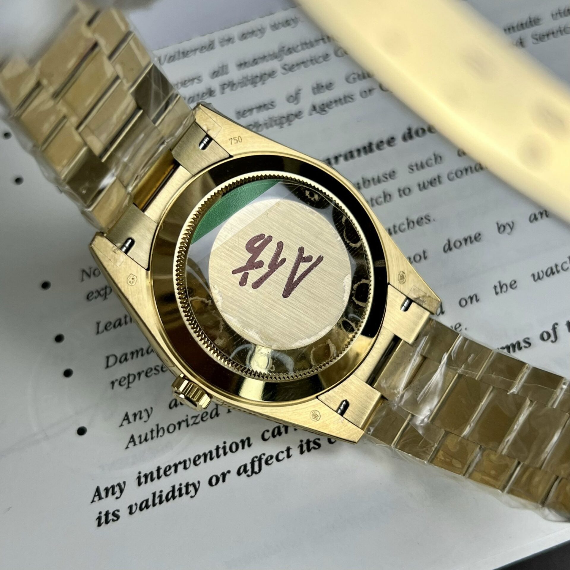 Superclone Rolex Day-Date White Mother-of-Pearl Diamond Dial 128238-0123 36 mm – Image 8