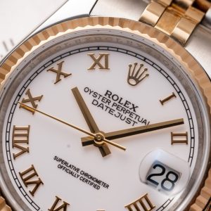 Rolex Datejust White Roman Dial 126231-0015 36 mm