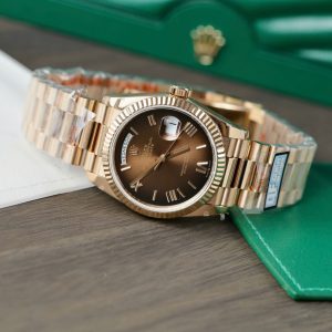 Superclone Rolex Day-Date Brown Ombré Dial 128235-0075 36 mm