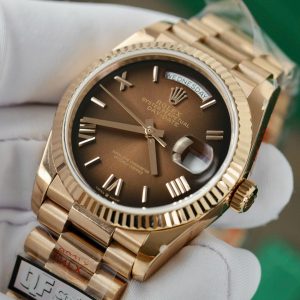 Superclone Rolex Day-Date Brown Ombré Dial 128235-0075 36 mm
