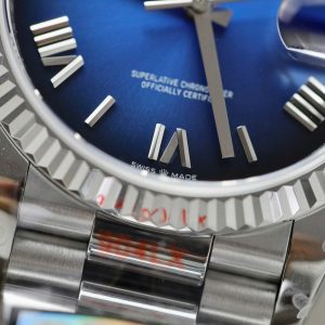 Superclone Rolex Day-Date Blue Ombré Dial 128239-0063 36 mm
