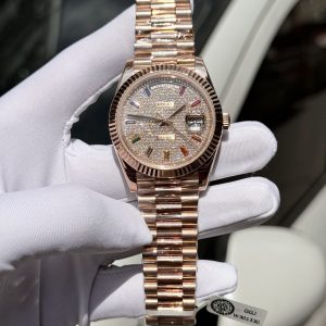 Superclone Rolex Day-Date Diamond-Paved Dial 128235-0039 36 mm