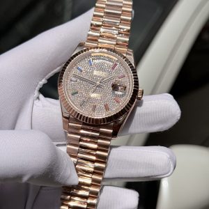 Superclone Rolex Day-Date Diamond-Paved Dial 128235-0039 36 mm