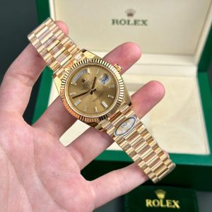 Superclone Rolex Day-Date Champagne Diamond Dial 128238-0132 36 mm