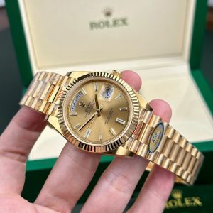 Superclone Rolex Day-Date Champagne Diamond Dial 128238-0132 36 mm