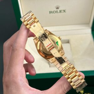 Superclone Rolex Day-Date Champagne Diamond Dial 128238-0132 36 mm