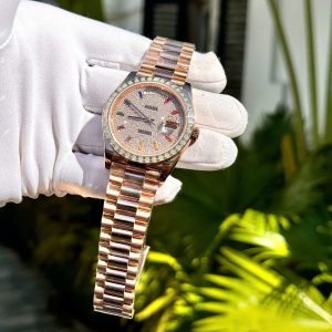 Superclone Rolex Day-Date Diamond-Paved Dial 128395tbr-0008 36 mm