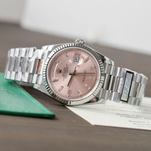 Superclone Rolex Day-Date Pink Diamond Dial 128236-0024 36 mm