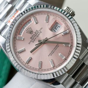 Superclone Rolex Day-Date Pink Diamond Dial 128236-0024 36 mm