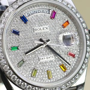 Superclone Rolex Day-Date Diamond-Paved Dial 128349rbr-0006 36 mm