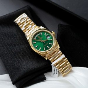 Superclone Rolex Day-Date Bright Green Diamond Dial 128238-0130 36 mm