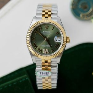 Rolex Datejust Olive Green Roman Diamond Dial 126233-0025 36 mm